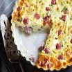 Salami egg pie