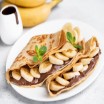 Banana chocolate crepe