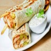 Medium chicken shawarma sandwich