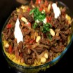 Beef shawarma fatteh