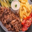 Meat shawarma plate