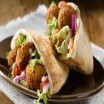 Arabic falafel sandwich